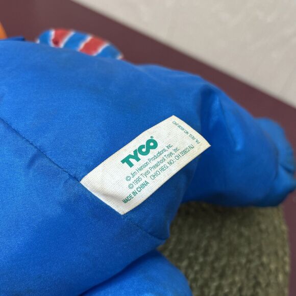 Vintage 1995 Tyco Ernie Doll Sesame Street Blue Overalls Soft Toy Washable - Picture 6 of 6